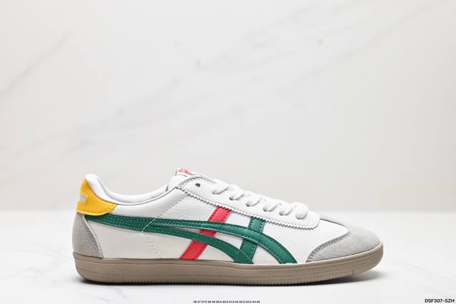 公司级亚瑟士 Onitsuka Tiger Tokuten 复古低帮休闲跑鞋 实拍首发 鞋跟 鞋舌处印有鬼塚虎特有的品牌logo标志 提升品牌的认知度 柔软内里