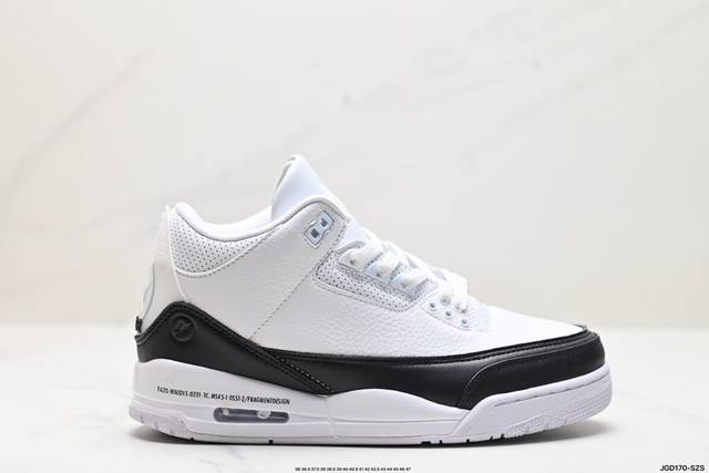 公司级nike Air Jordan 3 Retro皮革 潮流 防滑耐磨包裏性 中帮 复古篮球鞋 升级原楦原档案数据开发纸版楦型 缜密拉帮及中底钢印细节 全新喷