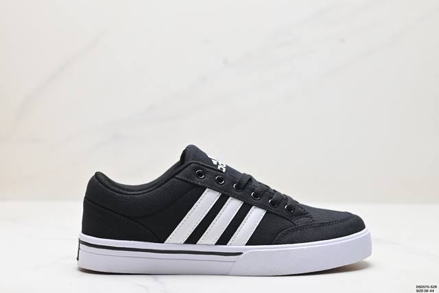 真标阿迪达斯 Adidas Gvp Canvas Str 三叶草布面时尚休闲板鞋 货号:G17649 尺码:36-44 id:Dsd575-Szr