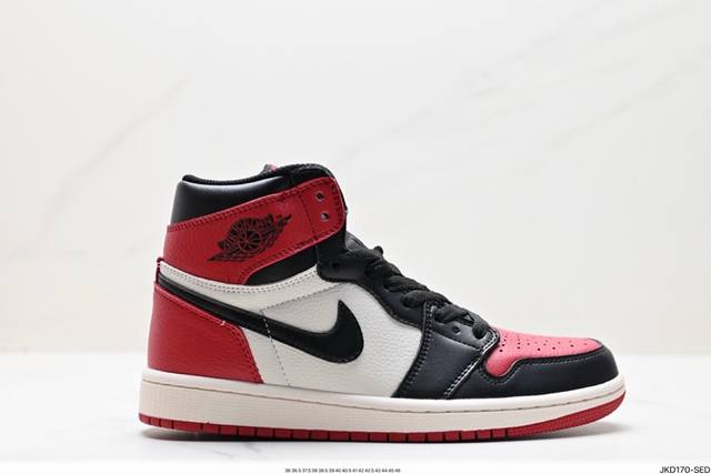 公司级nike Air Jordan 1 Retro High Aj1乔丹一代高帮经典复古文化休闲运动篮球鞋 货号:Cd4487 100 尺码:36 36.5