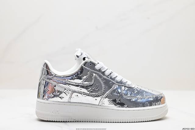 公司级nike Air Force 1 X Louis Vuitton 原楦头原纸板 打造纯正低帮空军版型 专注外贸渠道 全掌内置蜂窝气垫 原盒配件 原厂中底钢