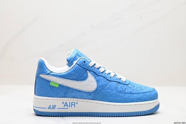 公司级nike Air Force 1 X Louis Vuitton 原楦头原纸板 打造纯正低帮空军版型 专注外贸渠道 全掌内置蜂窝气垫 原盒配件 原厂中底钢