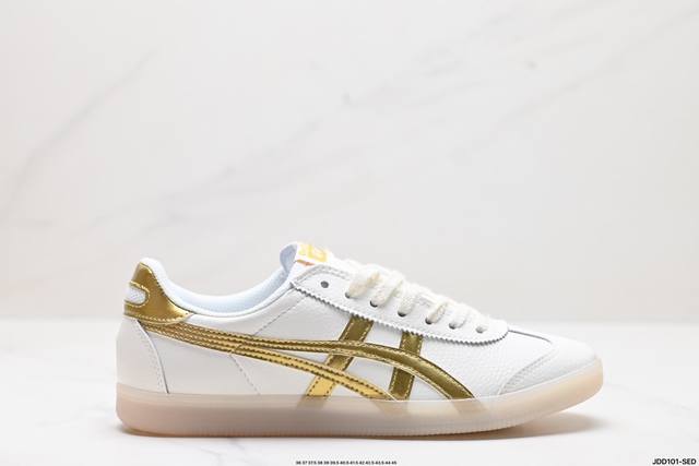 公司级亚瑟士 Onitsuka Tiger Tokuten 复古低帮休闲跑鞋 实拍首发 鞋跟 鞋舌处印有鬼塚虎特有的品牌logo标志 提升品牌的认知度 柔软内里