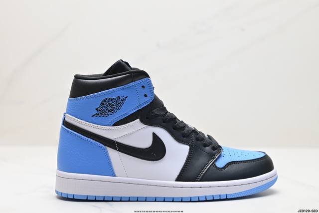 真标nike Air Jordan 1 Retro Mid Aj1乔丹一代中帮经典复古文化休闲运动篮球鞋 货号:554724 174 尺码:36 36.5 37