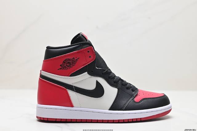 真标nike Air Jordan 1 Retro High Aj1乔丹一代高帮经典复古文化休闲运动篮球鞋 货号:555088-010 尺码:36 36.5 3