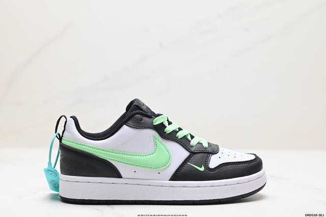 真标耐克 Nike Court Borough Low 2低帮百搭透气休闲运动板鞋，经典耐用的设计，兼顾舒适脚感和出众风范，演绎匠心之作。结构性的支撑贴合感结合 - 点击图像关闭