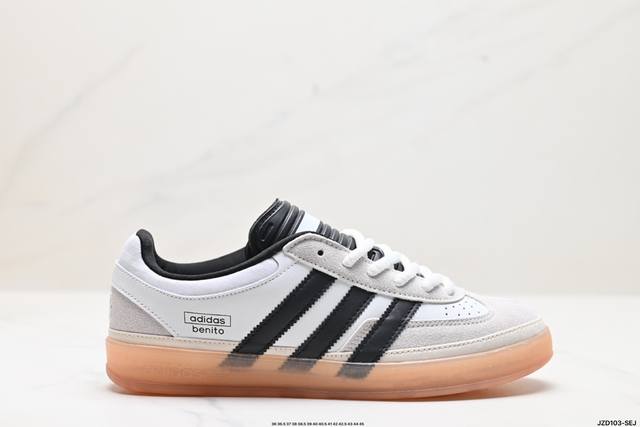 公司级adidas Originals Bad Bunny Gazelle Indoor 三叶草休闲防滑耐磨低帮板鞋 鞋头出色设计 塑就出众贴合感 稳固的后跟贴