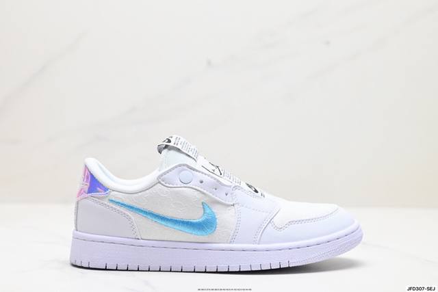 公司级air Jordan 1 Low Slip Shadow 全新配色 刺绣勾 解构风 乔丹篮球鞋系列 这款特别版采用无鞋带设计 容易穿脱 更有独特刺绣swo