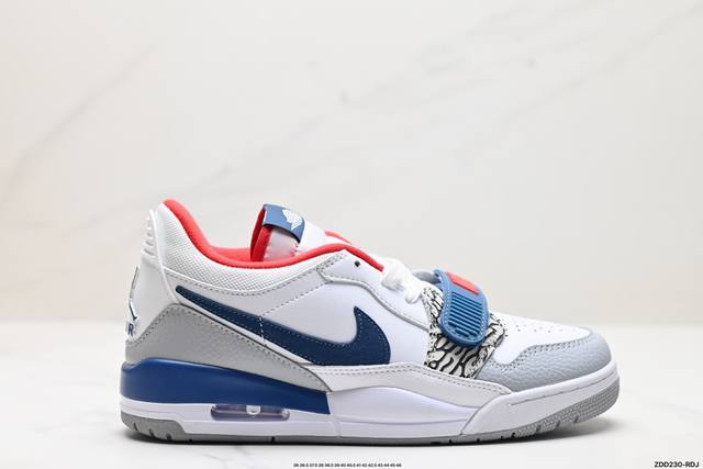 公司级三合一最强合体，多种新配色回归耐克nike Air Jordan Legacy 312 Low”White Grey Fog Blue Red“乔丹最强三