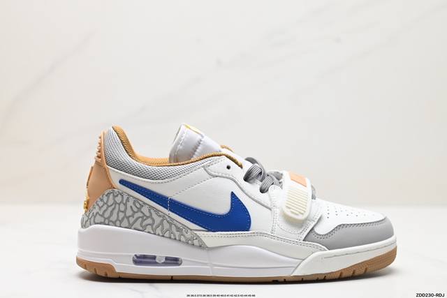 公司级三合一最强合体，多种新配色回归耐克nike Air Jordan Legacy 312 Low”White Grey Fog Blue Red“乔丹最强三