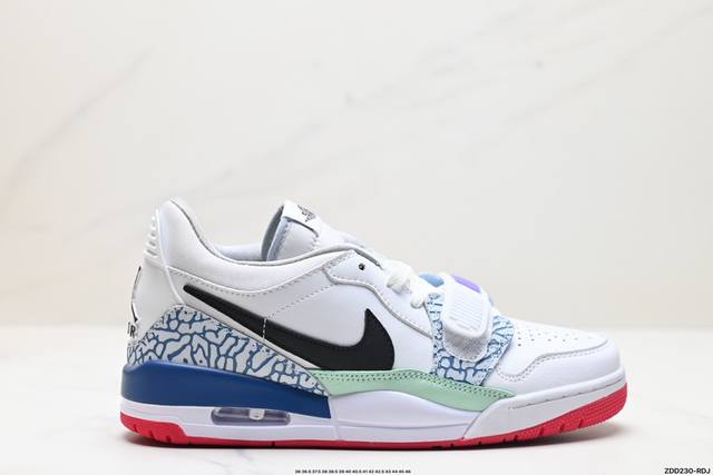 公司级三合一最强合体，多种新配色回归耐克nike Air Jordan Legacy 312 Low”White Grey Fog Blue Red“乔丹最强三