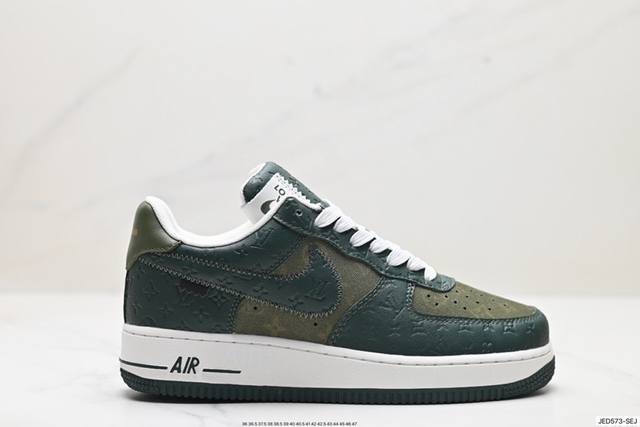 福利 公司级nike Air Force 1 X Louis Vuitton 原楦头原纸板 打造纯正低帮空军版型 专注外贸渠道 全掌内置蜂窝气垫 原盒配件 原厂