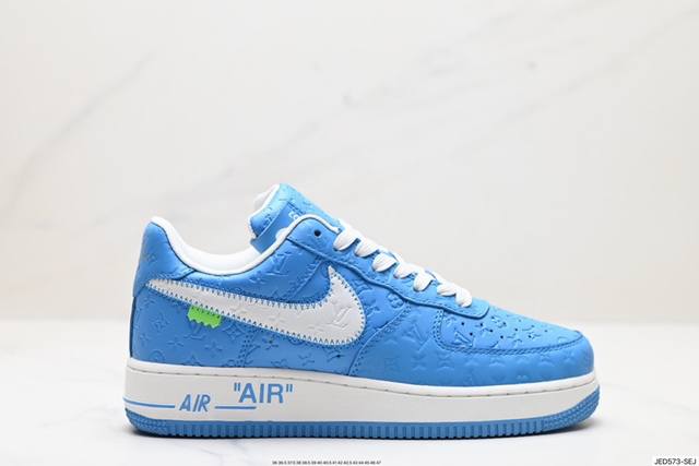 福利 公司级nike Air Force 1 X Louis Vuitton 原楦头原纸板 打造纯正低帮空军版型 专注外贸渠道 全掌内置蜂窝气垫 原盒配件 原厂