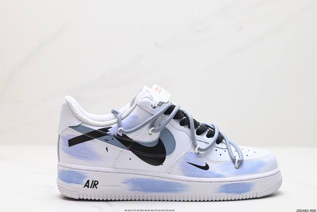 公司级nike Air Force 1‘07 Lv8 原楦头原纸板 打造纯正低帮空军版型 专注外贸渠道 全掌内置蜂窝气垫 原盒配件 原厂中底钢印、拉帮完美 官方