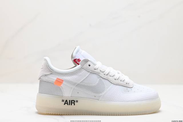 公司级nike Air Force 1 ‘07 Off White 原楦头原纸板 打造纯正低帮空军版型 专注外贸渠道 全掌内置蜂窝气垫 原盒配件 原厂中底钢印、