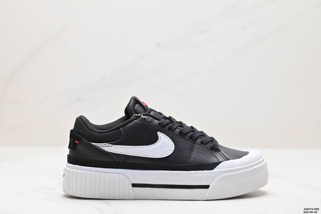 公司级耐克nike Court Legacy 百搭单品 耐克nike Court Legacy学院产物系列系列低帮经典百搭休闲运动小白板鞋 货号:Dm7590-