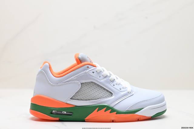 公司级nike Jordan Air Jordan 5 Retro Low Cny 皮革 舒适百搭 防滑 耐磨 低帮 复古篮球鞋 中底侧面带有战斗机的鲨鱼牙齿纹