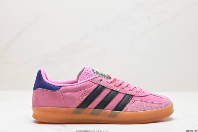 公司级adidas Originals Bad Bunny Gazelle Indoor 三叶草休闲防滑耐磨低帮板鞋 鞋头出色设计 塑就出众贴合感 稳固的后跟贴