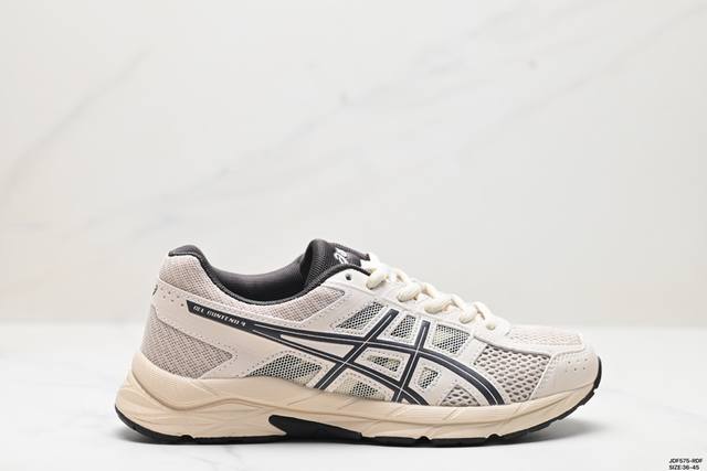 真标asics Gel-Contend 4 抗衡4代低帮城市休闲运动跑步鞋 透气网眼鞋面配合部分合成革材质 全新rearfoot Gel后置凝胶缓冲效果 货号: