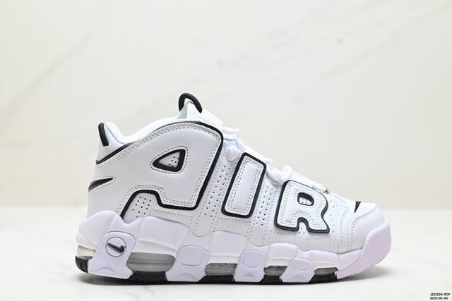 公司级耐克nike Wmns Air More Uptempo Gs Barely Green 皮蓬初代系列经典高街百搭休闲运动文化篮球鞋美国队配色 货号:92