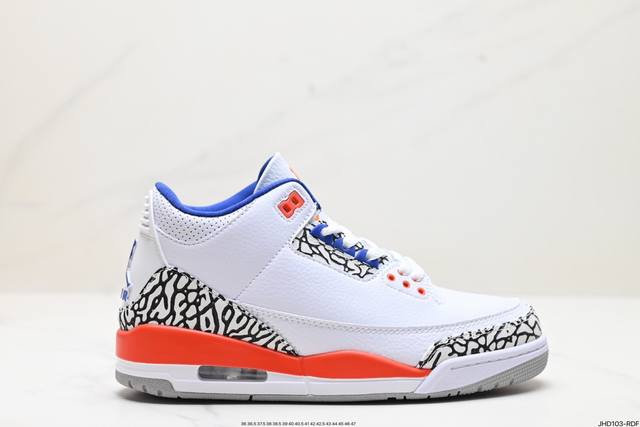 公司级nike Air Jordan 3 Retro皮革 潮流 防滑耐磨包裏性 中帮 复古篮球鞋 缜密拉帮及中底钢印细节 全新底模 货号:Ct853 80 尺码 - 点击图像关闭