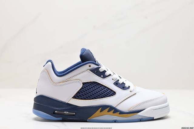 公司级nike Jordan Air Jordan 5 Retro Low Cny 皮革 舒适百搭 防滑 耐磨 低帮 复古篮球鞋 中底侧面带有战斗机的鲨鱼牙齿纹