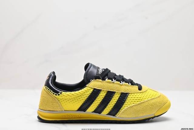 公司级阿迪达斯adidas Wb Sl76 三叶草复古休闲网面透气跑步鞋休闲运动鞋 货号:Ih9906 尺码:36 36.5 37 38 38.5 39 40