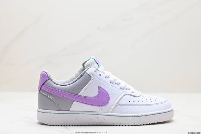 真标nike Court Vision Low 低帮百搭透气休闲运动板鞋，经典耐用的设计，兼顾舒适脚感和出众风范，演绎匠心之作。结构性的支撑贴合感结合复古篮球设