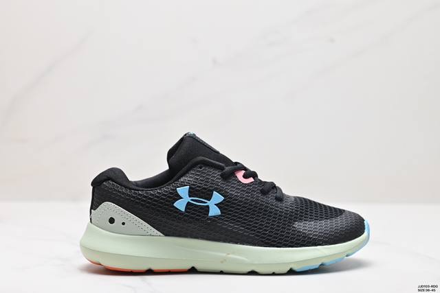 公司级under Armour Surge 3 安德玛运动舒适 织物减震防滑耐磨透气 低帮休闲跑步鞋 货号:3024894-302 尺码:36-45 id:Jj