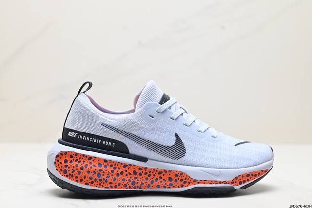 公司级nike Zoomx Invincible Run Fk 3休闲运动慢跑鞋 采用外露式flyknit飞织面料鞋面材质 搭载zoomx轻盈泡棉缓震科技中底