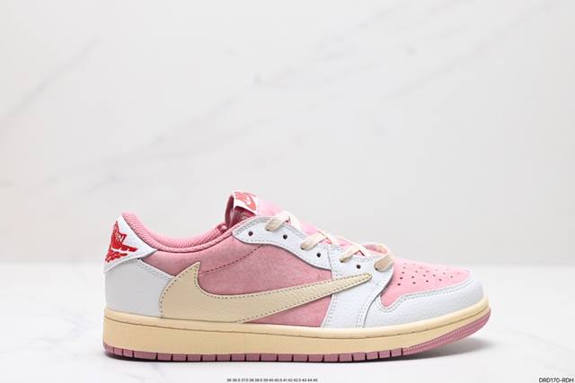 真标nike Aj1倒勾travis Scott X Air Jordan 1 reverse Mocha Aj1乔1 联名倒钩 低帮文化篮球鞋 完美品质出货