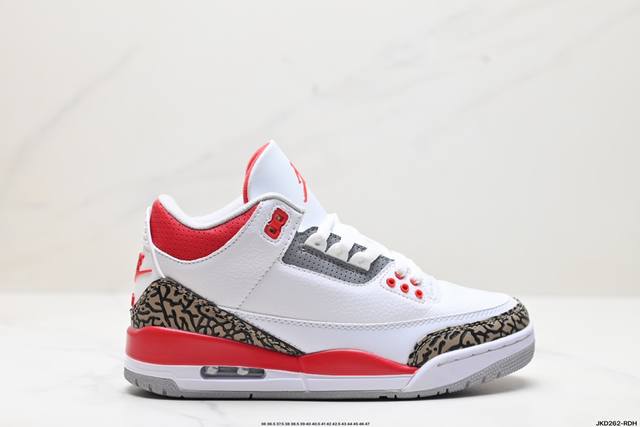 公司级nike Air Jordan 3 Retro皮革 潮流 防滑耐磨包裏性 中帮 复古篮球鞋 缜密拉帮及中底钢印细节 全新底模 货号:Ck9246-102 - 点击图像关闭