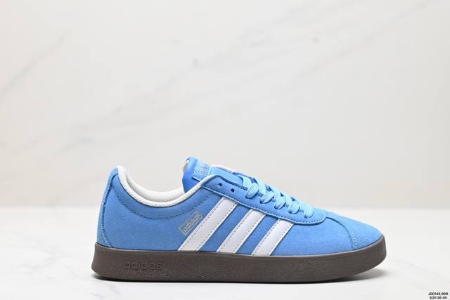 真标adidas Vl Court Classic Shoes 运动休闲板鞋德训鞋 这款adidas经典运动鞋 以经典造型塑就百搭风格 灵感源自adidas典藏