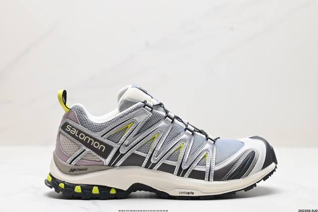 公司级salomon Xa Pro 3D Adv 萨洛蒙户外越野跑鞋 鞋面采用sensifit贴合技术 全方位贴合包裹脚型 鞋跟部鞋底牵引设计 提供强大的抓地性