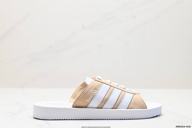 公司级阿迪达斯adidas Gazelle Beach休闲沙滩拖鞋女夏季新款adidas阿迪达斯官方三叶草 货号:Jq7421 尺码:36 36.5 37 38