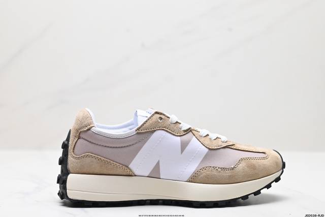 公司级new Balance Ms327 复古休闲运动慢跑鞋 完美细节 #全新 New Balance 327 系列 以更纯粹的复古风格设计打造的全新造型 侧身