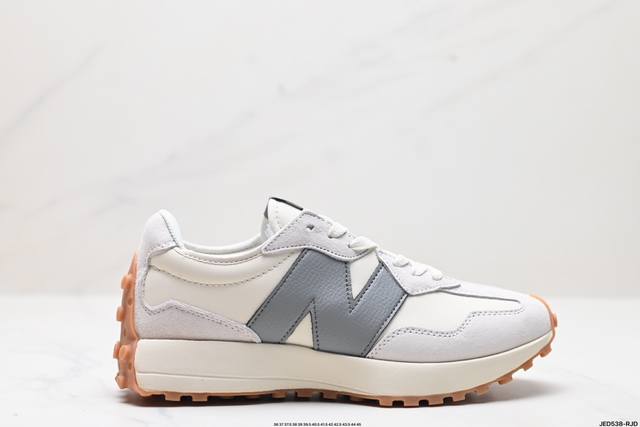 公司级new Balance Ms327 复古休闲运动慢跑鞋 完美细节 #全新 New Balance 327 系列 以更纯粹的复古风格设计打造的全新造型 侧身