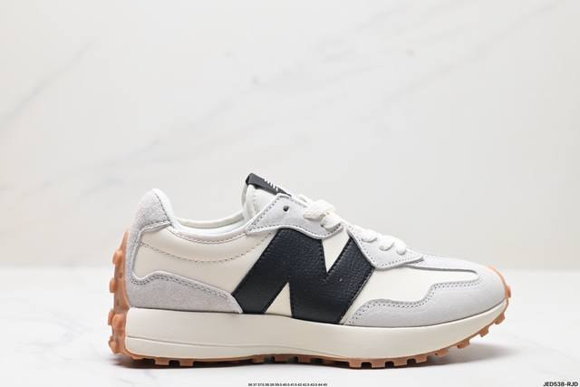 公司级new Balance Ms327 复古休闲运动慢跑鞋 完美细节 #全新 New Balance 327 系列 以更纯粹的复古风格设计打造的全新造型 侧身