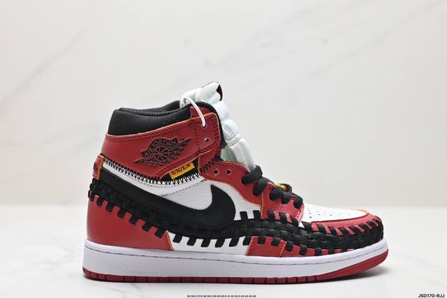 公司级union X Nike Air Jordan 1 High Aj1乔1高帮休闲板鞋 同步官方配色市场唯一独家头层皮打造 原鞋原档案开发 原厂皮料 原档冲