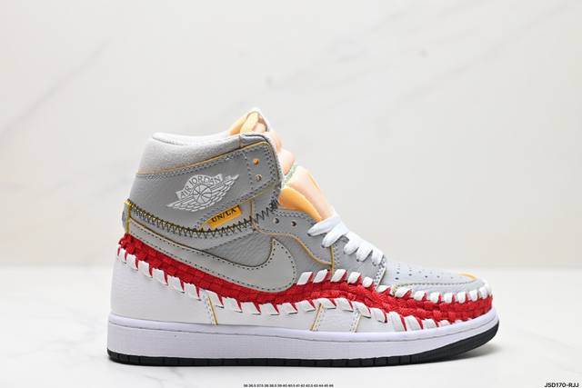 公司级union X Nike Air Jordan 1 High Aj1乔1高帮休闲板鞋 同步官方配色市场唯一独家头层皮打造 原鞋原档案开发 原厂皮料 原档冲