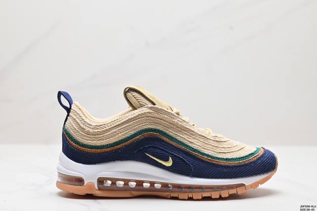 真标耐克 Nike Air Max 97 小勾子弹复古全掌气垫休闲运动鞋 尺码:36-45 id:Jdf556-Rjj