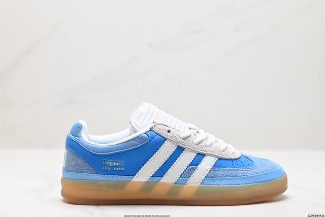 公司级adidas Originals Bad Bunny Gazelle Indoor 三叶草休闲防滑耐磨低帮板鞋 鞋头出色设计 塑就出众贴合感 稳固的后跟贴