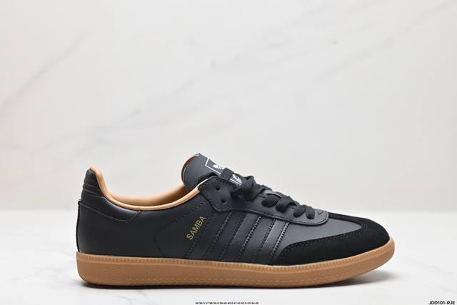 公司级阿迪达斯三叶草adidas Originals Samba Og 桑巴舞系列绅士德训足球风百搭低帮休闲运动板鞋 货号:Ji4218 尺码:36 36.5