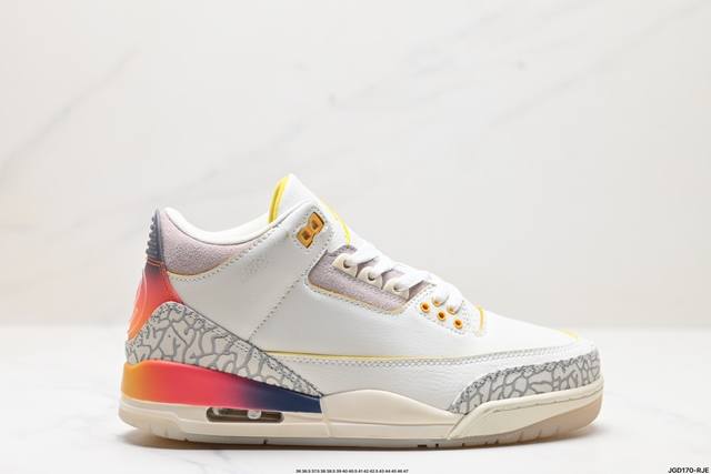 公司级nike Air Jordan 3 Retro皮革 潮流 防滑耐磨包裏性 中帮 复古篮球鞋 缜密拉帮及中底钢印细节 全新底模 货号:Fn0344-901