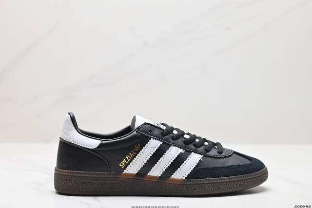 公司级adidas Handball Spezial 官方正确版本 阿迪达斯经典款 复古休闲板鞋 全鞋采用反毛皮制作 牛筋耐磨大底 承载青春情怀的板鞋 经典三条