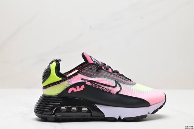 真标nike Air Max 2090 耐克复古减震防滑 低帮 休闲跑步鞋 货号:Bv9977-101 尺码:36-40 id:Jzd -Rje