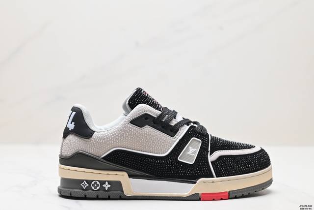 公司级全新lv路易威登louis Vuitton Trainer Sneaker Low休闲运动文化百搭板鞋 尺码:40-45 id:Jfd474-Rjk - 点击图像关闭