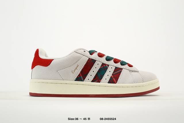 真标adidas Originals Campus 00S 学院系列 面包风经典复古低帮百搭休闲运动板鞋 货号：Id6 尺码：36 36 37 38 38 39