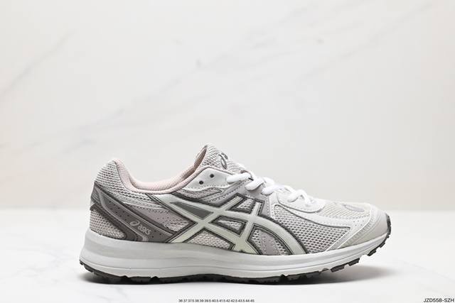 公司级亚瑟士asics Jog S 复古单品 网面休闲透气跑步鞋 鞋款采用亚瑟士amplifoam科技 为运动中带来回弾性和轻量性感受 工程网眼鞋面提供运动中所