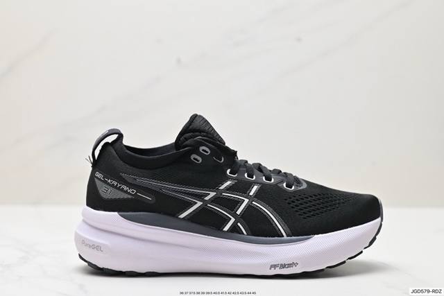 公司级瑟亚士asics Gel-Kayano 31 亚卡诺31低代帮专业有氧轻超量休闲动运全能慢鞋跑。标原半码制#全新原装数据开人发体工学体一式轻贾质卡双编层鞋